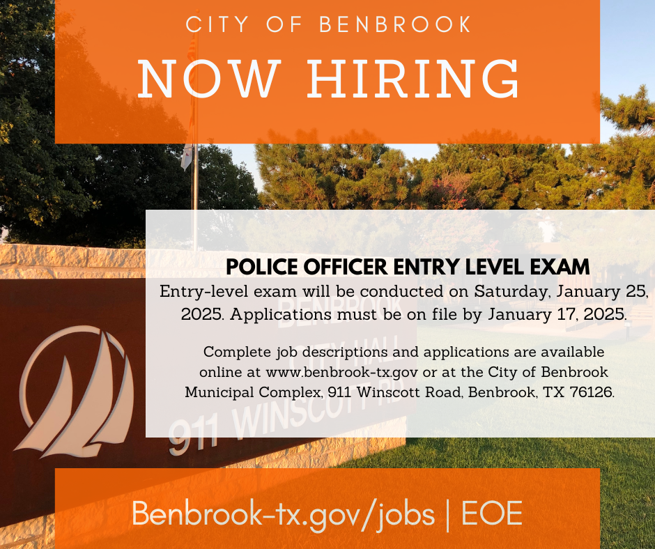 Police Officer Entry Level Exam Posting